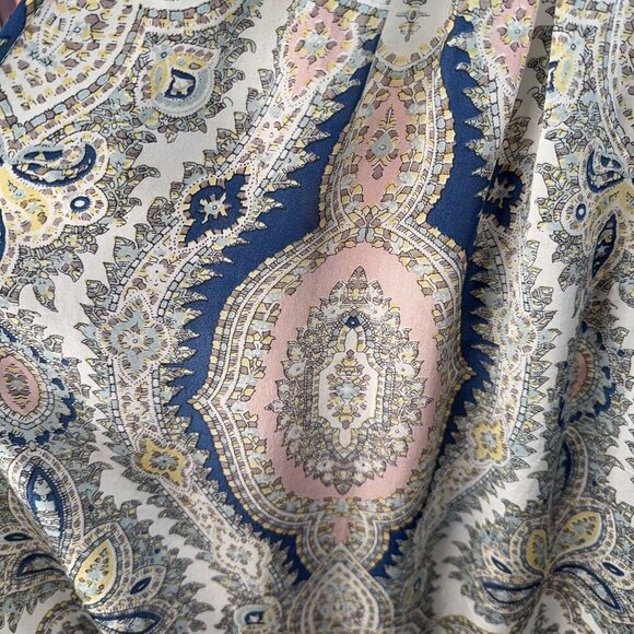 LOLA AUSTRALIA XS 100% Silk Slip Dress Nightie Lingerie Paisley Nightgown Neglig - Picture 11 of 16